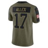 Camiseta Hombre NFL Buffalo Bills Josh Allen 17 Nike 2021 Salute to Service